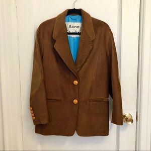 ACNE STUDIOS Juul Corduroy Blazer Jacket